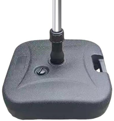 Uozonit Pied de parasol de table, porte-parapluie, carré, rechargeable, pour tube de 2 à 4 cm, outil de protection solaire de jardin, pour camping, fête de natation, plage