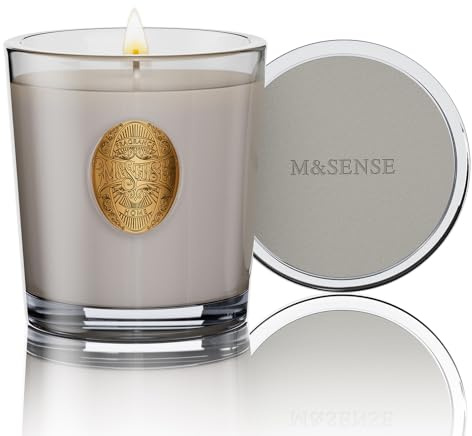 M&SENSE Doftljus 260 g I'm Coconuts About You naturliga sojavaxljus 55 timmar lång brinntid, perfekta julklappar för kvinnor och män