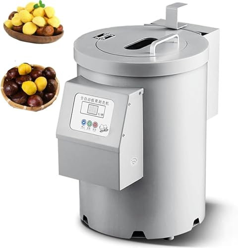 GFXYQPDNV Macchina Commerciale per Castagne, Porzero Elettrico in Acciaio Inossidabile, Macchina Automatica per Sbucciare E Aprire Castagne, per Mandorle, Nocciole E Castagne, 14 Coltelli