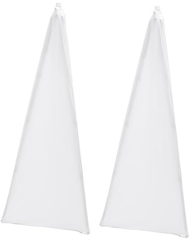 JOINPAYA 2pcs Speaker Holders Cover Speaker Tripod Stand Cover Polyester Stage Tool for Live Show White