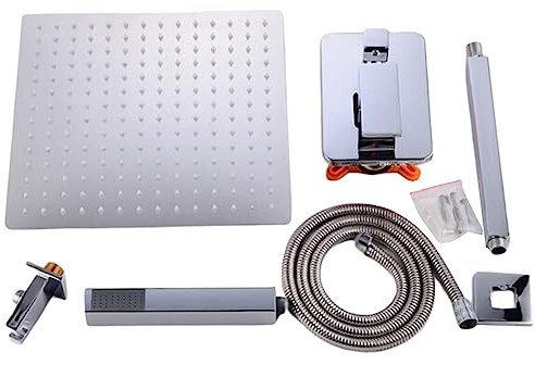 Unterputz Duscharmatur Satz Badewanne Regendusche Kopfbrause Armatur Duschsystem Mischbatterie System Led Duschkopf Deckenbrause Unterputzarmatur Duschset Rostfreier Stahl Dusche Mit Handbrause