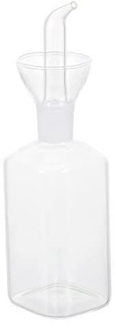 Cabilock Botella De Sencilla Recipientes Creativos De Vidrio Para Salsas De Cocina Botellas De Condimentos De Boca Ancha Resistentes Y Fáciles De Usar.