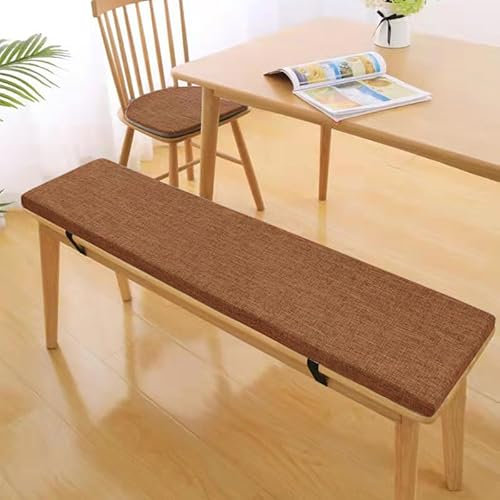 IJQXLA Cojines para Muebles de palets de 60 x 35 x 5 cm (23,6 x 13,8 x 2 Pulgadas). Espuma viscoelástica de Alta Densidad, Lavables en Lino, Antideslizantes. Ideales para zapateros, Ventanas,