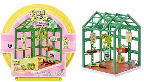MGA's Miniverse Make It Mini Spaces Greenhouse - Juego de Construcción, Personalizar, Manualidades, para Coleccionistas y Niños Mayores de 8 Años