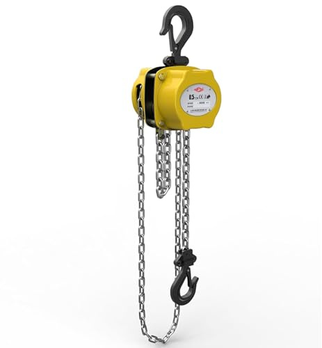 Palan à chaîne portable 1 2 tonnes 6 m pour garage et machines automobiles Mini palan électrique pour entrepôt et projets de bricolage, équipement de levage robuste