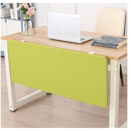 GLMGBP Sichtschutzwand für Schreibtische – Schalldämmende Untertisch-Abschirmung für Studenten und Büros, Grün, 120 x 40 cm – Effektive Sichtschutzwand und Lärmschutzlösung für Arbeitsbereiche