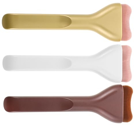 TOGEVAL 3 St Makeupborste För Kvinnor Sminkblandningsborste Sminkborste För Foundation Sminkapplikatorborste Ansiktspulsborste Sminkpulsbens Bärbar Makeupborste Foundation Applikator