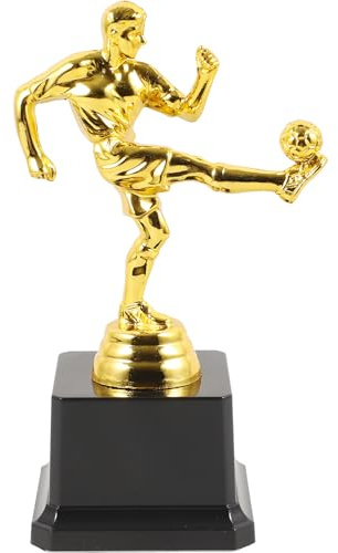 Homoyoyo Trophée de Football en Plastique Résistant, Coupe de Récompense Sportive Petite Taille, Ornement Décoratif pour Compétition et Bureau, Présent Foot pour Athlètes et Événements