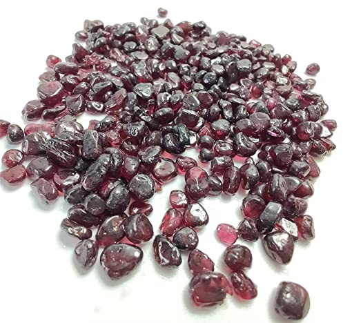 ZYFSHA FACSER Naturlig Kristall Grov Naturlig granat för smyckestillverkning Gör-det-själv Armband Halsband Material Polerad Sten Rock Grus Gem Tumbled (Färg: 10-15mm 50g)