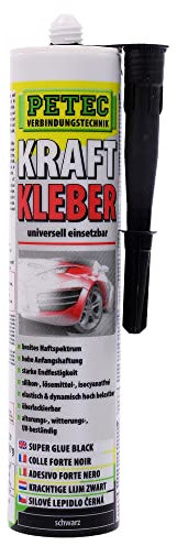 1x PETEC Kraftkleber Kraft Kleber Klebstoff Karosseriekleber Universalkleber Abdichtung Verklebung Montagekleber Dichtstoff Spoiler Kartusche 290ml