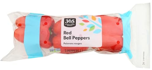 Red Bell Peppers Conventional Sourced For Good, 3 Count