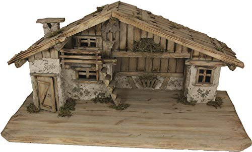 Dekop Krippenstall, Stall Titisee, geeignet für 12-16cm Krippenfiguren (44635005950)
