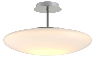 Lindby LED Deckenleuchte Gunda dimmbar (Modern) in Weiß aus Glas (1 flammig,) - Lampe Deckenlampe Wohnzimmerleuchte