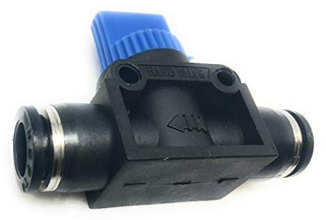 Pneumatik Druckluf Absperrventil Absperrhahn Kugel Schnellverbinder 4-10 mm (6 mm)