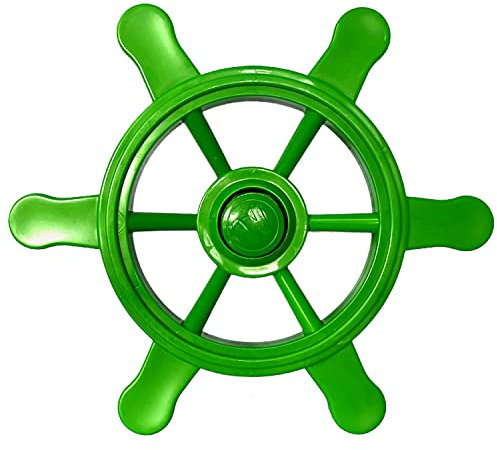 Volant Pirate pour Tour d'Escalade, Maison et Bateau sur l'Aire de Jeux dans le Jardin pour Enfants (Vert Pomme)