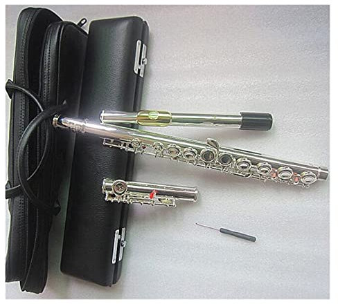 Querflöte Flöte Musikinstrument 16 E-Key Silber C Tune Flöte Gold Mundstück