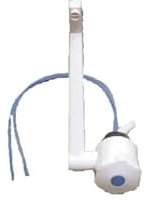 Robinet rabattable contacteur blanc pour caravane et camping-car