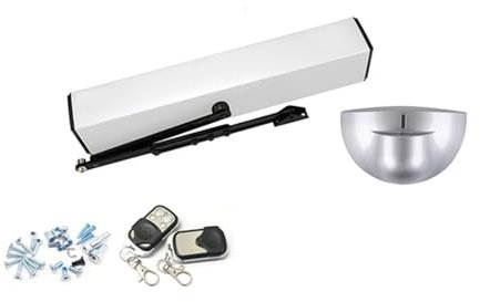 Apricancello automatico scorrevole Chiudiporta elettrico automatico for cancello scorrevole for cancello da garage, apriporta for operatore con controllo di accesso remoto con tastiera senza fili(Colo
