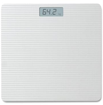 PUREFIT Digital Bathroom Scale for Measuring Body Weight - Ultra Slim, High Precision, Smart Scale with LED Display - Weighing Scale with Battery Included LB/KG/ST Max Weight 180KG