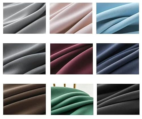DFGLIK Flurvorhänge für Wohnzimmer, Schlafzimmer, Langer Vorhang für Fertiggardinen nach Maß, B 450 x L 250 cm, 1 Stück, Stangentasche