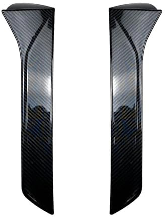 Rear Spoiler Flaps 2 Stück Heckscheiben-Seiten-Autospoiler Heckflügel-Styling Auto-Canards-Splitte Glänzend Schwarz Für Sitz Für Leone 5F Für FR MK3 MK3.5 2012 – 2021 Auto Heckflügel(Kohlefaser)