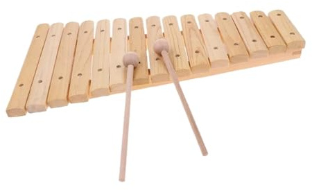 Xylophon-Instrument Für Erwachsene Holz-Xylophon Mit 15 Tönen Und 2 Schlägeln Für Musikliebhaber Der Einsteiger
