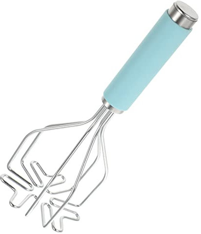 DECHOUS Potato Masher Kitchen Tool Manual Reusable Stainless Steel Handle for Mash Potatoes Purple Beans Vegetable Crushing