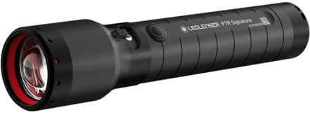 Ledlenser P7R Signature LED Taschenlampe, wiederaufladbar, 2500 Lumen, 340 m Fokus, 8 Modi, USB-C, IP68 wasserdicht, 80 Stunden Betriebsdauer, taktisch für Outdoor, Notfälle, Wandern, Camping