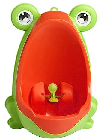 Urinoir décoratif pour enfants motif grenouille dessin animé garçon urinoir mural à suspendre au mur (OR2, taille unique)