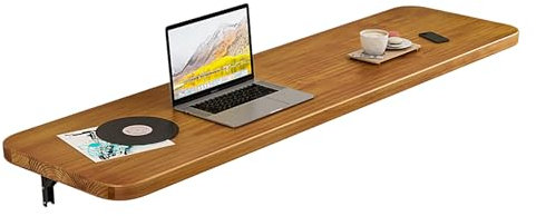 JHDXL Industrial Bar Table, Wall-Mounted Foldable Bar Table, Wall Mounted Narrow Kitchen Tea Table Indoor Bars, for Kitchen, Dining, and Living Room(160 * 45cm/63 * 18in)