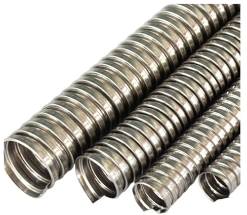 YANGC Manguera flexible de acero inoxidable con rosca metálica de 1 metro y 4-100 mm de diámetro interior, protección de manguito blando, accesorios de repuesto(Inner diameter 4mm)