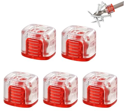 5 Pcs Screwdriver Head Magnetic Ring, 1/4 Hex Magnetic Screw Ring Holders | Screwdriver Bit Magnetizer for Hex Screwdriver and Power Bits