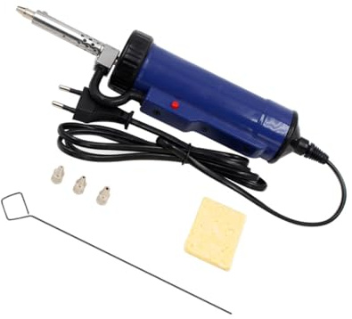 Holibanna Pompe à Dessouder Électrique Portable Puissante avec Buse Remplaçable Aspiration Rapide pour Enlever Étain Outil Pratique pour Soudure Pcb DIY