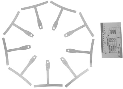 Beaupretty Herramientas para Luthier de Guitarra Calibrador de Acción de Cuerdas con Regla de Radio de Plástico Duradero para Medición Precisa y Reparación