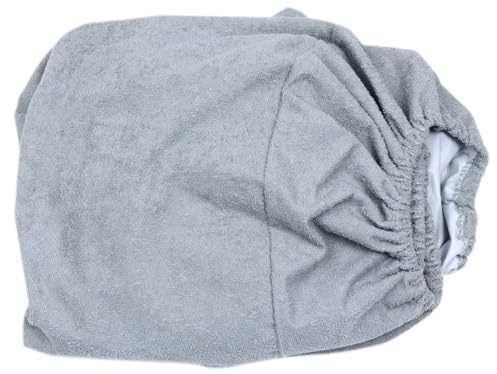 Mikikit Telo per Lettino da Massaggio in Microfibra Traspirante Grigio 60X185 CM Copriletto Antiolio Lavabile per Spa e Centri Benessere Coprimaterasso Professionale Riutilizzabile per