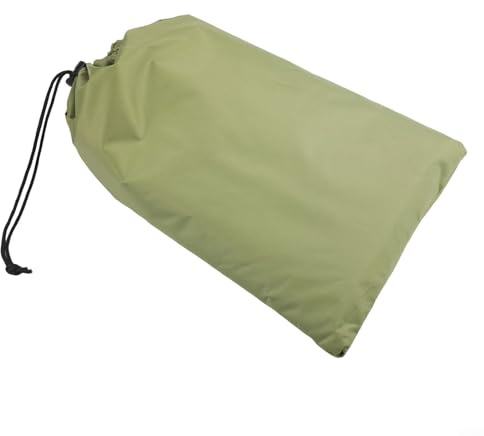 Parabrisas portátil para exteriores, pantalla de privacidad para camping, barbacoa, picnic, con tela Oxford 210D y picos seguros para protección contra el viento (verde (sin poste)