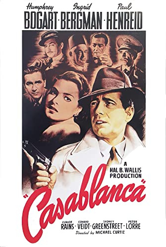 Casablanca - Movie Poster: Regular (Size: 24'' x 36'') Poster Print, 24x36 Poster Print, 24x36