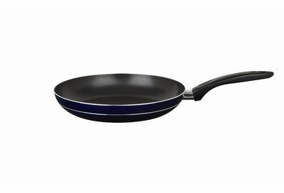 GSW Stahlwaren GmbH Robuste Alu-Bratpfanne 20 x 4 cm, 0,8 L, blau/schwarz, 30 x 20 x 4 cm