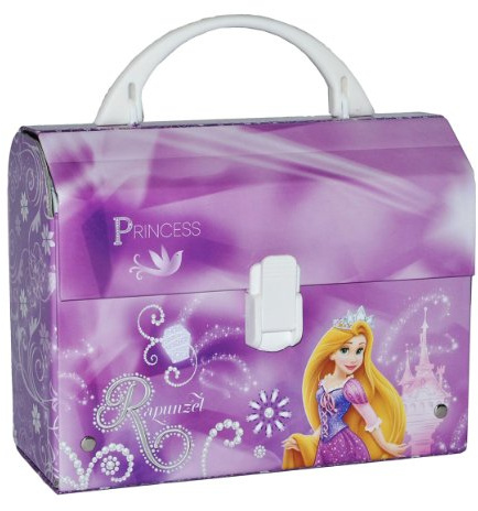 alles-meine.de GmbH Kinderkoffer/Kindergartenkoffer Prinzessin Rapunzel - z.B. für Lunchbox - Puppenkoffer Koffer Reisekoffer aus Pappe - für Kinder Mädchen Prinzessinnen Lunch..