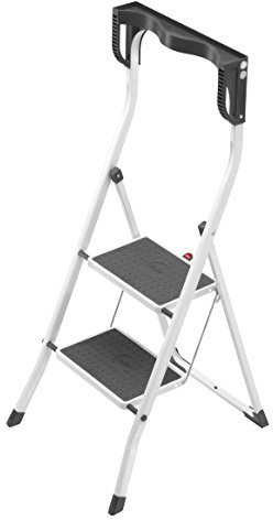 Marche Pied 2 marches Pliable en Acier Hailo Safety Plus | Marchepied garde corps Safety Plus