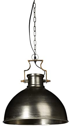 Relaxdays Hängeleuchte Industrie matt groß HBT ca. 145 x 40,5 x 40,5 cm Hängelampe mit großem glockenförmigen Lampenschirm im Industriestil Pendelleuchte aus Metall Pendellampe E27 bis 40W, anthrazit | HxBxT:145x40,5x40,5cm, glockenförmig, Metall, E27 bis 40W