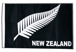 Flaggenfritze Flagge/Fahne Neuseeland Feder All Blacks + gratis Sticker
