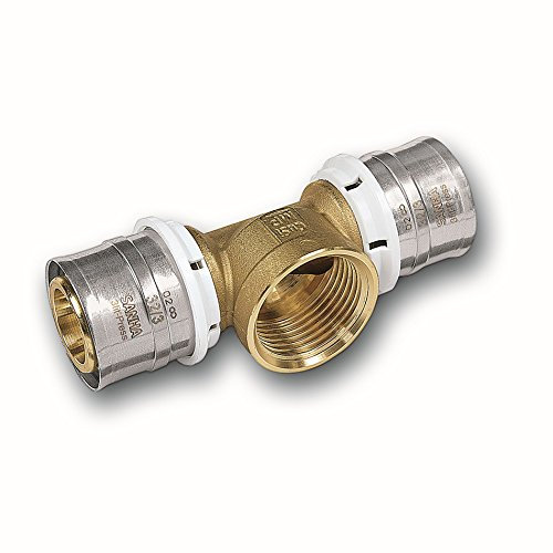 Alu-Verbundrohr Pressfitting bleifrei SANHA T-Stück, Abgang IG 32 mm x 3/4 