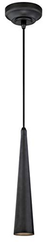 Westinghouse Lighting 6329640 A++ to A, Einflammige LED-Pendelleuchte, Ausführung mit metallenem Schirm, Glas, 7.5 W, Integriert, Mattgebürstetes Gun Metall, 6 x 6 x 167 cm