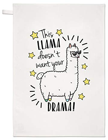 Gift Base This Lama Nicht Want Your Drama Geschirrtuch Spüllappen