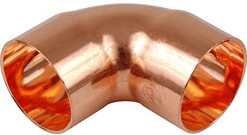 10 x Copper End Feed Elbow 90° 22mm F x F Fitting Plumbing Joining Pipe Water Gas