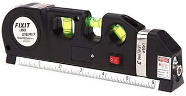 Spirit Level with Built-in Tape Measure Multipurpose - Ruler Measuring Tape Bubble Light Levels