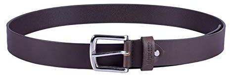Alpenleder Ledergürtel LECH – Robuster Echt Leder Gürtel – 40mm kürzbar Vollledergürtel aus Büffelleder Braun für Damen Herren (Koffee, 110 cm)