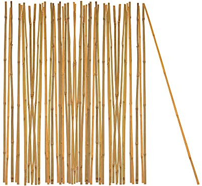 BigDean 50x Pflanzstab Bambusstab 105 cm x 8-10 mm Bambus Rankhilfe | Pflanzstab Tonkinstab 100% Naturprodukt Pflanzstäbe Bambusstäbe Bambusstangen