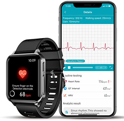 veepoo Health Smart Watch with Heart Rate Monitor 24/7,Blood Oxygen,Sleep Monitor, Health&Fitness Tracker Watch for Heart Monitor, Calls & Texts Notification, 1.69'' Touch Screen,IP67 Waterproof